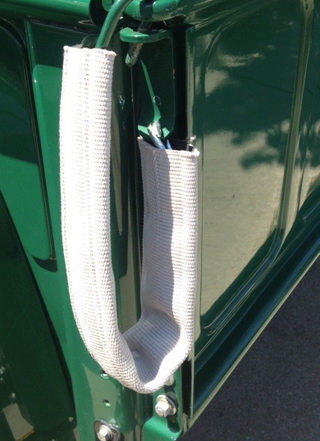 Illustration for article titled I got some of these firehose tailgate chain guards
